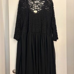 Elegant Black Lace Dress